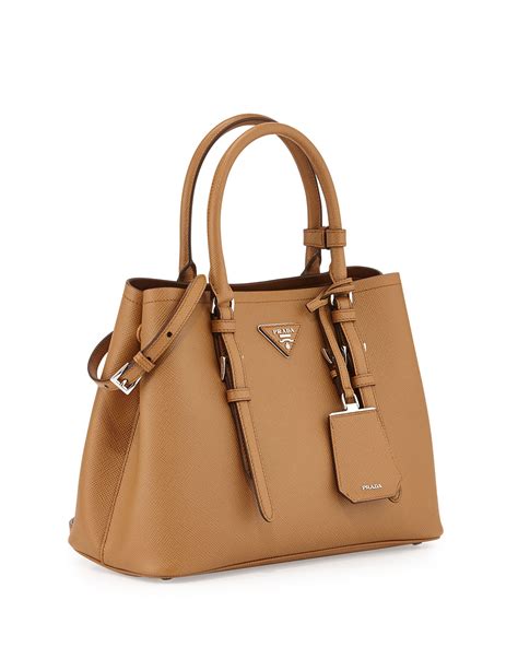 Prada saffiano cuir double bag